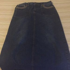 Cato jean skirt